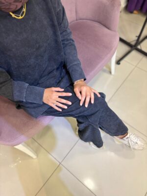 Yıkama Desen Eşofman Takım