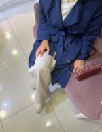 Lacivert Trenç Kot - Görsel 2