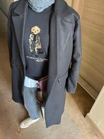 Siyah Astarlı Kaşe Kaban - Görsel 5