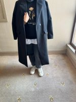 Siyah Astarlı Kaşe Kaban - Görsel 6