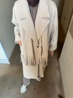 Oversize Atkılı Bej Kaban - Görsel 6