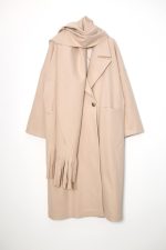 Oversize Atkılı Bej Kaban - Görsel 8