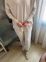 Krem Havuç Pantolon - Görsel 2