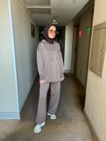 Sütlü Kahve Triko Simli Takım