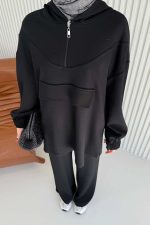 Oyşo Taşlı Takım Siyah - Görsel 4