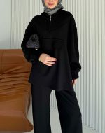 Oyşo Taşlı Takım Siyah