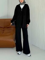 Oyşo Taşlı Takım Siyah - Görsel 3